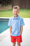 Blue Quail Clothing Co. Short Sleeve Polo Shirt - Batter Up - Let Them Be Little, A Baby & Children's Clothing Boutique