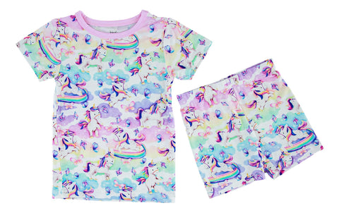 Birdie Bean Short Sleeve w/ Shorts 2 Piece PJ Set - Renee - Let Them Be Little, A Baby & Children's Clothing Boutique