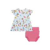 Posh Peanut Ruffled Cap Sleeve Peplum Ruffled Bummie Set - Tinsley Jane - Let Them Be Little, A Baby & Children's Clothing Boutique