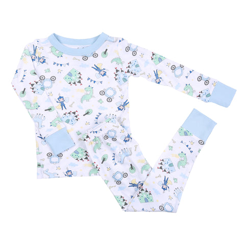 Magnolia Baby Long Sleeve Bamboo Blend PJ Set - Little Prince - Let Them Be Little, A Baby & Children's Clothing Boutique