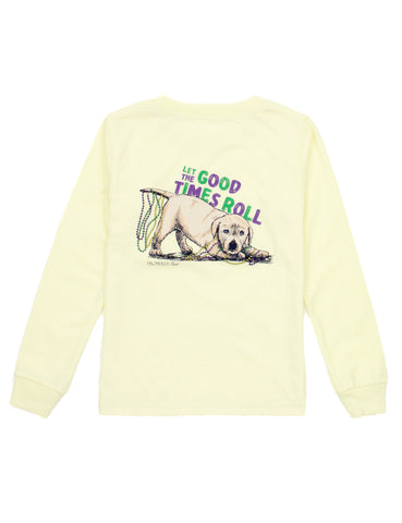 Properly Tied Long Sleeve Signature Tee - Pawdi Gras - Let Them Be Little, A Baby & Children's Clothing Boutique