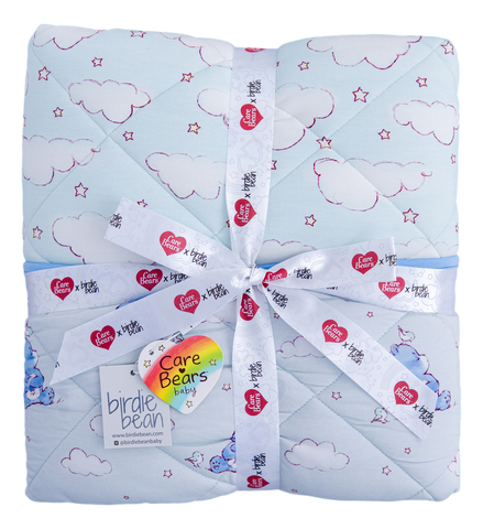 Birdie Bean Quilted Toddler Blanket - Care Bears Baby™ Grumpy Bear - Let Them Be Little, A Baby & Children's Clothing Boutique