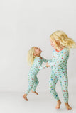 Macaron + Me Long Sleeve Toddler PJ Set - Reindeer - Let Them Be Little, A Baby & Children's Clothing Boutique