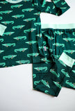 Southern Slumber Bamboo Pajama Set - Mardi Gator - Let Them Be Little, A Baby & Children's Clothing Boutique