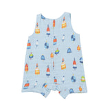 Angel Dear Muslin Shortie Romper - Buoys - Let Them Be Little, A Baby & Children's Clothing Boutique