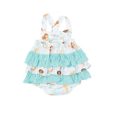 Angel Dear Bamboo Ruffle Sunsuit - Magical Mermaids - Let Them Be Little, A Baby & Children's Clothing Boutique