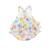 Angel Dear Bamboo Ruffle Sunsuit - Tropical Fish Floral - Let Them Be Little, A Baby & Children's Clothing Boutique