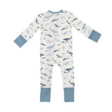 Angel Dear 2 Way Zipper Romper - Sharks - Let Them Be Little, A Baby & Children's Clothing Boutique