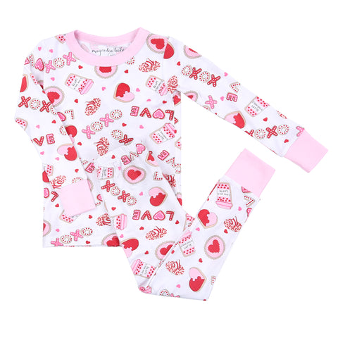 Magnolia Baby Bamboo Long Sleeve PJ Set - Sweet Valentine - Let Them Be Little, A Baby & Children's Clothing Boutique