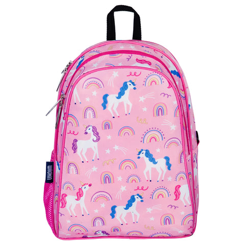 Wildkin 15" Backpack - Rainbow Unicorns - Let Them Be Little, A Baby & Children's Clothing Boutique