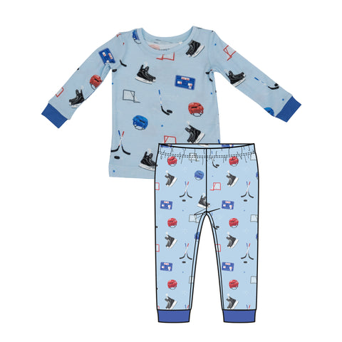 Angel Dear Long Sleeve Loungewear Set - Hockey - Let Them Be Little, A Baby & Children's Clothing Boutique