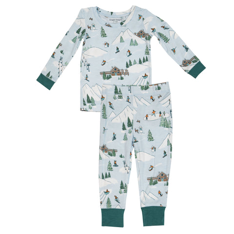 Angel Dear Long Sleeve Loungewear Set - Winter Skiing - Let Them Be Little, A Baby & Children's Clothing Boutique