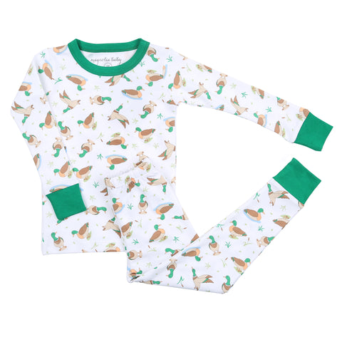 Magnolia Baby Long Sleeve PJ Set - Majestic Mallard - Let Them Be Little, A Baby & Children's Clothing Boutique