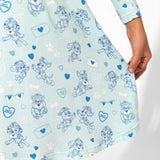 Bellabu Bear Girls Long Sleeve Dress - PAW Patrol Valentine's Blue - Let Them Be Little, A Baby & Children's Clothing Boutique