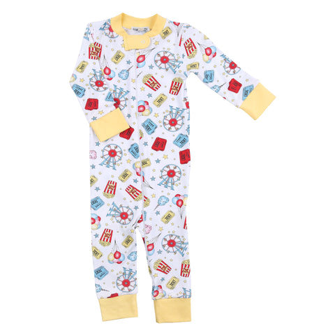 Magnolia Baby Zipped Bamboo Blend PJ Romper - A Day At The Fair - Let Them Be Little, A Baby & Children's Clothing Boutique