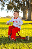 Trotter Street Kids Long Sleeve Applique Tee - Heart Tractor - Let Them Be Little, A Baby & Children's Clothing Boutique