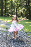 Be Girl Clothing Garden Twirler Dress - Baskets & Bunnies - Let Them Be Little, A Baby & Children's Clothing Boutique