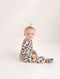 Posh Peanut Ruffled Zipper Footie - Larisa (Ribbed) - Let Them Be Little, A Baby & Children's Clothing Boutique
