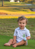 Trotter Street Kids Short Sleeve Polo Short Romper - Golf - Let Them Be Little, A Baby & Children's Clothing Boutique