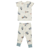 Angel Dear Short Sleeve Loungewear Set - Vintage Motorcycles - Let Them Be Little, A Baby & Children's Clothing Boutique