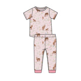 Angel Dear Short Sleeve Loungewear Set - Watercolor Ponies - Let Them Be Little, A Baby & Children's Clothing Boutique