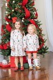 The Oaks Apparel Presley Kait Dress - Nutcracker - Let Them Be Little, A Baby & Children's Clothing Boutique