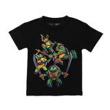 Bellabu Bear Bamboo Blended French Terry Short Sleeve Tee *OVERSIZED FIT* - Teenage Mutant Ninja Turtles Mutant Mayhem Obsidian Black - Let Them Be Little, A Baby & Children's Clothing Boutique