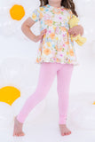 Birdie Bean Peplum w/ Leggings Birdie Set - Care Bears Baby™ Spring Flowers - Let Them Be Little, A Baby & Children's Clothing Boutique