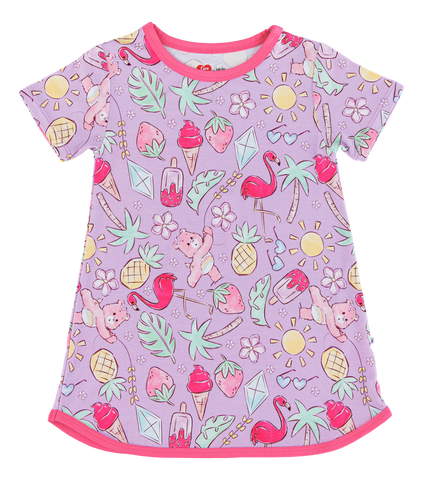 Birdie Bean Short Sleeve Birdie Lounge Gown - Care Bears Baby™ We Love Summer - Let Them Be Little, A Baby & Children's Clothing Boutique