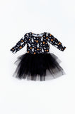 Kiki + Lulu Long Sleeve Baby Dress w/ Tulle - Mummy I'm Afraid of the Dark (Glow in the Dark) - Let Them Be Little, A Baby & Children's Clothing Boutique