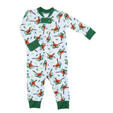 Magnolia Baby Zipped Bamboo Blend PJ Romper - Pheasant - Let Them Be Little, A Baby & Children's Clothing Boutique