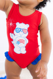 Birdie Bean Girls One Piece Swimsuit - Care Bears™ America Cares - Let Them Be Little, A Baby & Children's Clothing Boutique