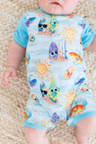 Birdie Bean Short Sleeve Shortie Romper - Kai - Let Them Be Little, A Baby & Children's Clothing Boutique