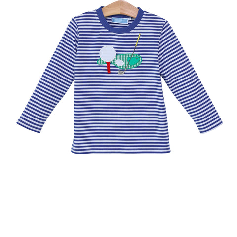 Trotter Street Kids Long Sleeve Applique Tee - Golf - Let Them Be Little, A Baby & Children's Clothing Boutique