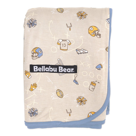 Bellabu Bear 2 Layer Bamboo Blanket - Football - Let Them Be Little, A Baby & Children's Clothing Boutique