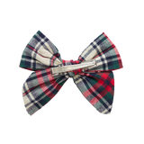 Pink Chicken Bow - Holly Tartan - Let Them Be Little, A Baby & Children's Clothing Boutique