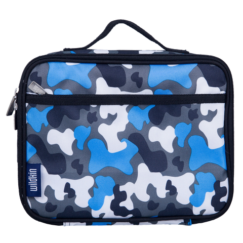 Blue camo lunch bag sales