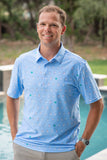 Blue Quail Clothing Co. Men’s Short Sleeve Polo Shirt - Batter Up - Let Them Be Little, A Baby & Children's Clothing Boutique
