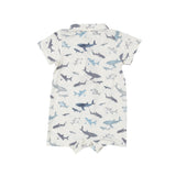 Angel Dear Polo Shortie - Sharks - Let Them Be Little, A Baby & Children's Clothing Boutique