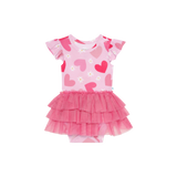 Posh Peanut Ruffled Cap Sleeve  Tulle Skirt Bodysuit - Daisy Love - Let Them Be Little, A Baby & Children's Clothing Boutique