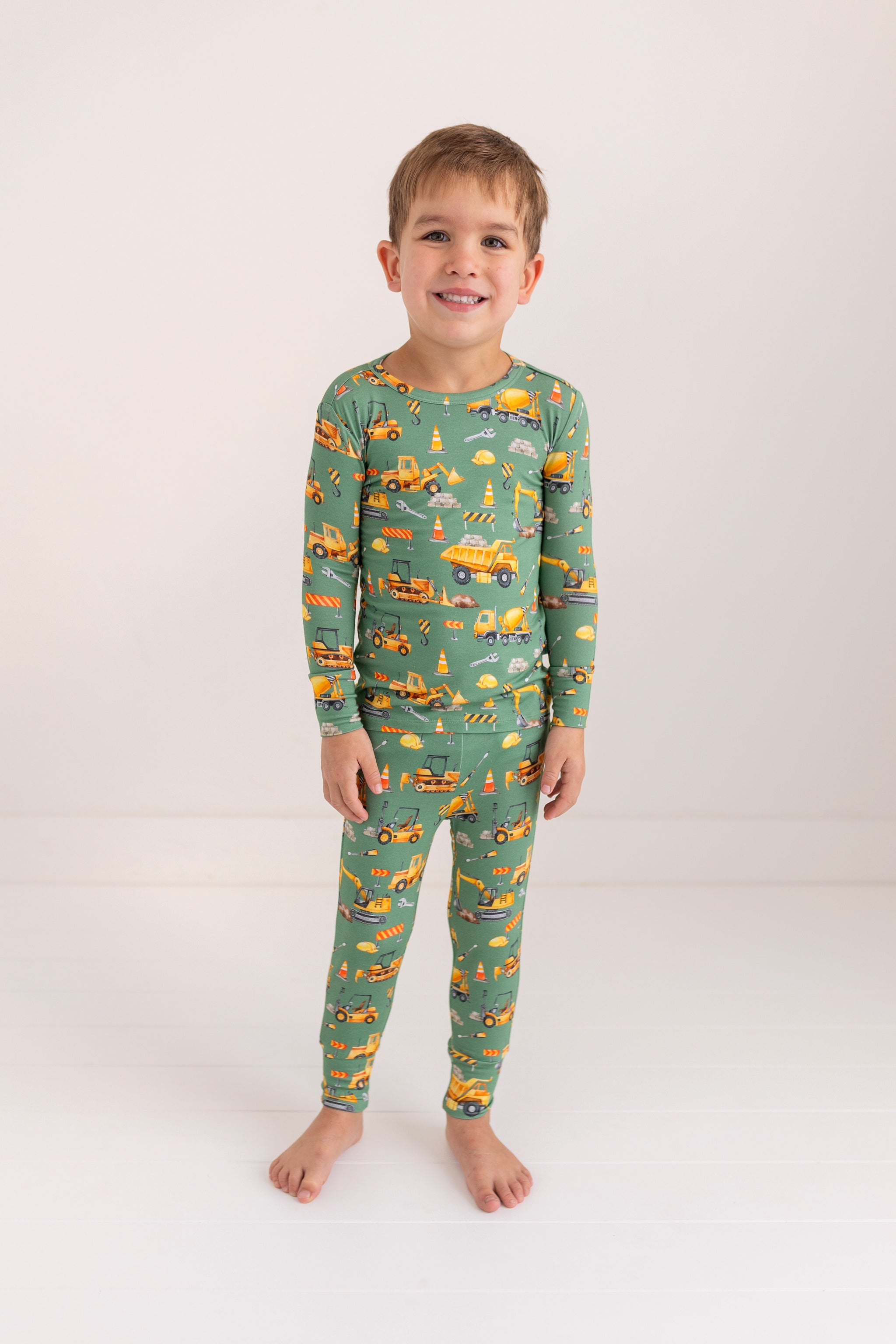 Boys Pajamas Posh Peanut Bamboo Long Sleeve Pajama Set Buddy
