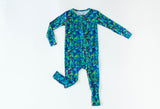 Ollee and Belle Convertible Zip Romper - Pine - Let Them Be Little, A Baby & Children's Clothing Boutique