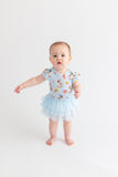 Posh Peanut Ruffled Cap Sleeve Tulle Skirt Bodysuit - Tinsley Jane - Let Them Be Little, A Baby & Children's Clothing Boutique
