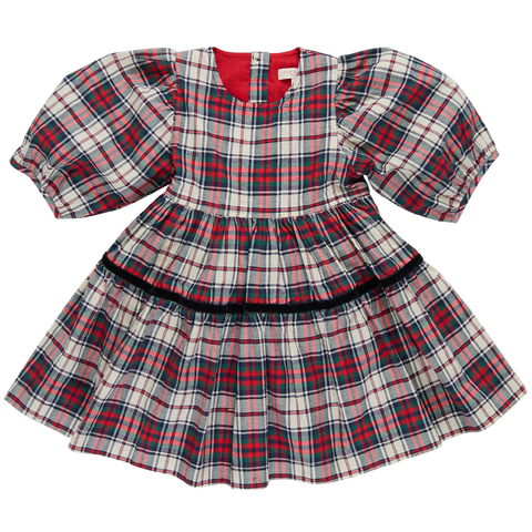 Pink Chicken Maribellle Dress - Holly Tartan - Let Them Be Little, A Baby & Children's Clothing Boutique