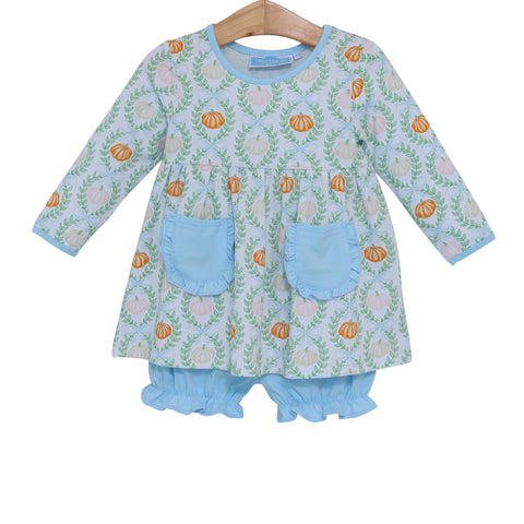 Trotter Street Kids Bloomer Set - Pumpkin Patch - Let Them Be Little, A Baby & Children's Clothing Boutique