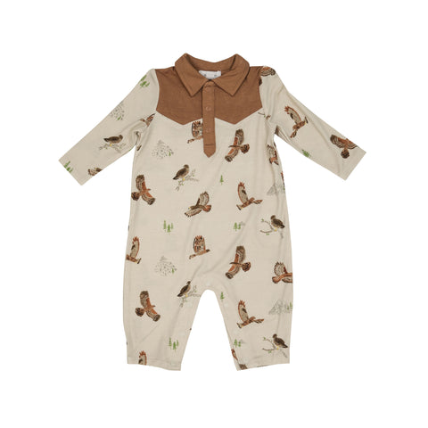 Angel Dear Long Sleeve Cowboy Romper - Hawks - Let Them Be Little, A Baby & Children's Clothing Boutique