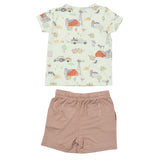 Angel Dear Crew Neck Tee & Short Set - Hay Farmer - Let Them Be Little, A Baby & Children's Clothing Boutique