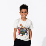 Bellabu Bear Bamboo Blended French Terry Short Sleeve Tee *OVERSIZED FIT* - Teenage Mutant Ninja Turtles Mutant Mayhem Glacier White - Let Them Be Little, A Baby & Children's Clothing Boutique