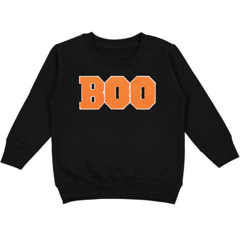 Sweet Wink Long Sleeve Patch Sweatshirt - Boo Halloween - Let Them Be Little, A Baby & Children's Clothing Boutique