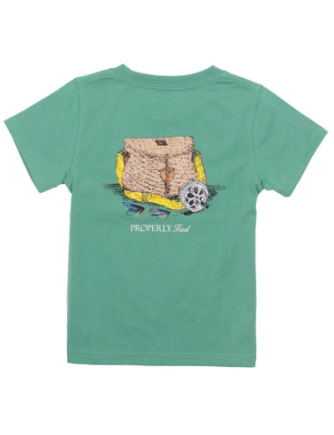 Properly Tied Short Sleeve Signature Tee - Fly Basket - Let Them Be Little, A Baby & Children's Clothing Boutique